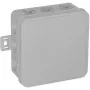 VIPLAST V6 paviršinio montavimo tuščia jungiamųjų dėžė, 12 įvadų, pilka, IP54, 85x85x41 mm, su spragtelėjimo dangteliu