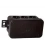 VIPLAST V8 paviršinio montavimo jungiamoji dėžutė, 8 įvadai, IP54, juoda, 80x45x41mm