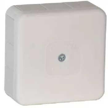 VIPLAST VP-31 paviršiaus montavimo tuščia jungiamoji dėžutė, 12 kabelių įvadų, IP55, balta, 85x85x37 mm