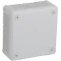 VIPLAST VP-41 paviršinio montavimo jungiamoji dėžutė, tuščia, 12 kabelių įvadų, balta, IP55, 98x98x42 mm