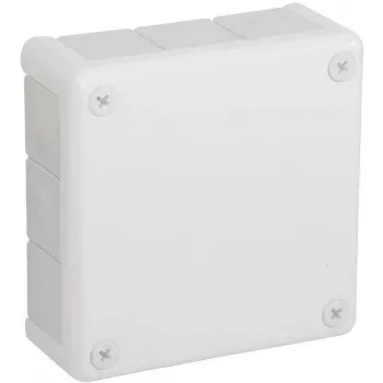 VIPLAST VP-51 paviršinė tuščia jungčių dėžutė, 12 kabelių įvadų, balta, IP55, 118x118x46 mm