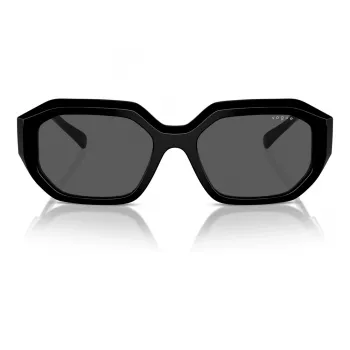 VOGUE VO5554S-W4487 Moteriški katinuko formos akiniai nuo saulės Juodi/Pilki 54mm