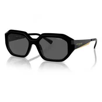 VOGUE VO5554S-W4487 Moteriški katinuko formos akiniai nuo saulės Juodi/Pilki 54mm