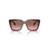 VOGUE VO5575SB29891 Moteriški stačiakampiai akiniai nuo saulės Havana Brown Gradient 55 mm