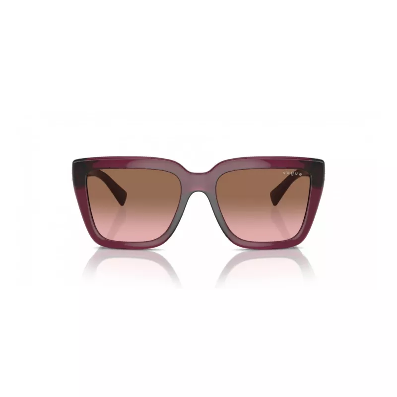 VOGUE VO5575SB29891 Moteriški stačiakampiai akiniai nuo saulės Havana Brown Gradient 55 mm