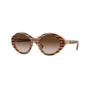 VOGUE VO5576SB15081 Moteriški katės akies formos akiniai nuo saulės Havana Ruda Gradient