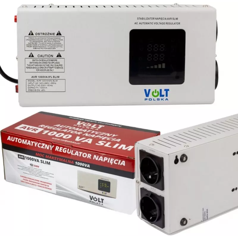 Volt Polska AVR 1000VA Slim įtampos stabilizatorius