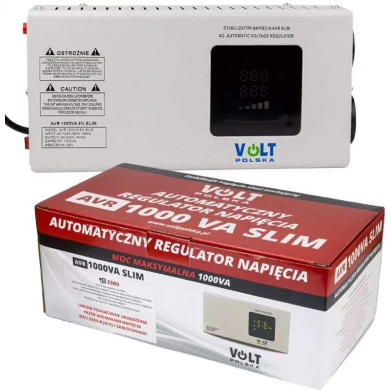 Volt Polska AVR 1000VA Slim įtampos stabilizatorius