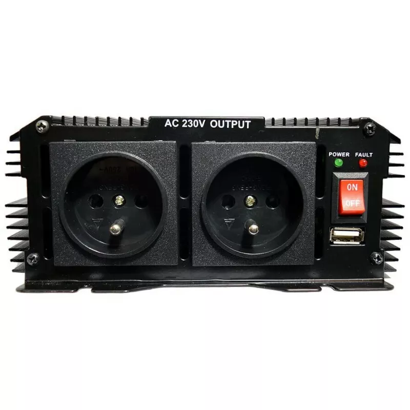 VOLT POLSKA IPS 1700/3400 grynojo sinuso keitiklis 12V DC į 230V AC, 1700W nuolatinė / 3400W pikinė galia