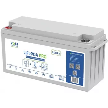 Volt Polska LiFePO4 akumuliatorius 12,8V 200Ah (200A) su BMS ir Bluetooth