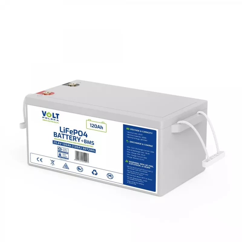 VOLT POLSKA LiFePO4 akumuliatorius 24V 120Ah 120A