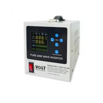 VOLT POLSKA SINUSPRO 1100E PLUS 12/230V gryno sinusoidės keitiklis 700W/1100W
