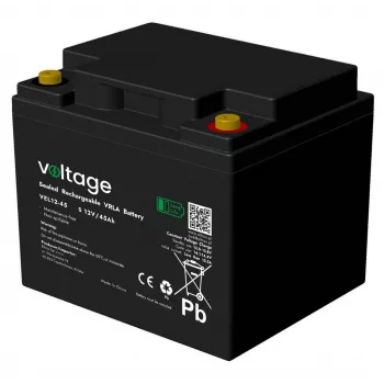 Voltage Long Life AGM akumuliatorius 12V 45Ah VEL12-45 (15 metų eksploatacijos laikas)