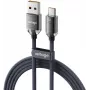 VOLTAGE PureCrystal USB-A į USB-C laidas 66W 1m juodas