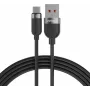 VOLTAGE VEKS66AC100BK USB-A į USB-C silikoninis 66W PD laidas, 100 cm, juodas