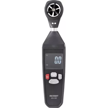 Voltcraft AN-80 anemometras 0,3–30 m/s oro srauto greičio ir oro temperatūros matuoklis su CFM