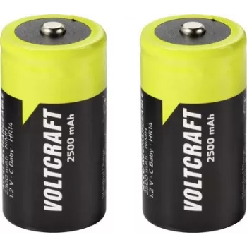 VOLTCRAFT Baby (C) akumuliatorius NiMH 2500 mAh 1,2 V, paruoštas naudoti, 2 vnt. VC-17275475