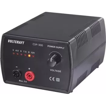 VOLTCRAFT CSP-300 universali perjungiamoji maitinimo sistema, 3–12 V DC, 3 A, 36 W, 1 išėjimas, maitinama iš tinklo VC-17192775