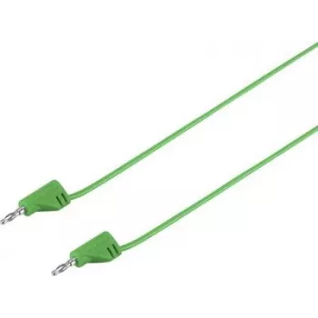 VOLTCRAFT MSB-200 labai lankstus matavimo laidas 2 mm lamelinis kištukas – 2 mm lamelinis kištukas, 0,6 m, žalias, 2,2 A (VC-8557715)