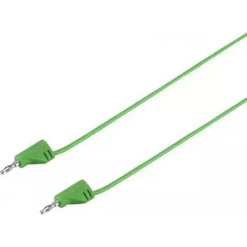 VOLTCRAFT labai lankstus matavimo laidas 2 mm lameliniai kištukai – 2 mm lameliniai kištukai, 0,3 m, žalias, MSB-200, 2,2 A (VC-8557705)