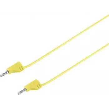 VOLTCRAFT Labai lankstus matavimo laidas [Lamelinis kištukas 2 mm - Lamelinis kištukas 2 mm] 0,6 m Geltonas MSB-200 2,2 A (VC-8557690)