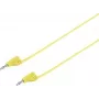 VOLTCRAFT Labai lankstus matavimo laidas [Lamelinis kištukas 2 mm - Lamelinis kištukas 2 mm] 0,6 m Geltonas MSB-200 2,2 A (VC-8557690)