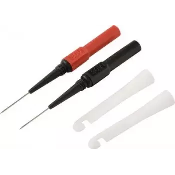 Voltcraft MMS-130 saugos matavimo laidų rinkinys su spaustukais, 4 mm bananų kištukas, 1,2 m, CAT III 1000 V, juodas/raudonas VC-17155590