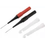 Voltcraft MMS-130 saugos matavimo laidų rinkinys su spaustukais, 4 mm bananų kištukas, 1,2 m, CAT III 1000 V, juodas/raudonas VC-17155590
