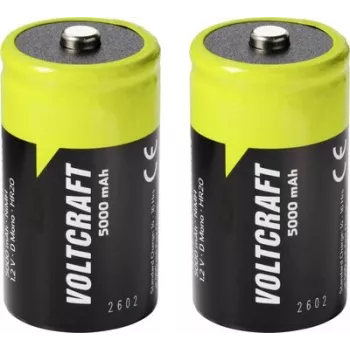 VOLTCRAFT Mono (D) NiMH baterija 5000 mAh 1,2 V Ready to Use, 2 vnt. (VC-17275495)