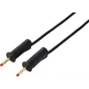 VOLTCRAFT MSB-132 1 m juodas matavimo laidas su 4 mm sukiojamaisiais kištukais VC-18709985