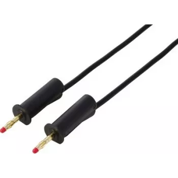 VOLTCRAFT MSB-132 1 m juodas matavimo laidas su 4 mm sukiojamaisiais kištukais VC-18709985