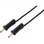 VOLTCRAFT MSB-132 1 m juodas matavimo laidas su 4 mm sukiojamaisiais kištukais VC-18709985