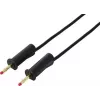 VOLTCRAFT MSB-132 2 m juodas apsauginis matavimo laidas, 4 mm sukraunami kištukai, 32 A, 1000 V CAT III VC-18709995