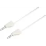 VOLTCRAFT MSB-300-1-WS saugos matavimo laidas, 4 mm bananų kištukas – 4 mm bananų kištukas, 1 m, baltas, CAT III 1000 V / CAT IV 600 V, 16 A
