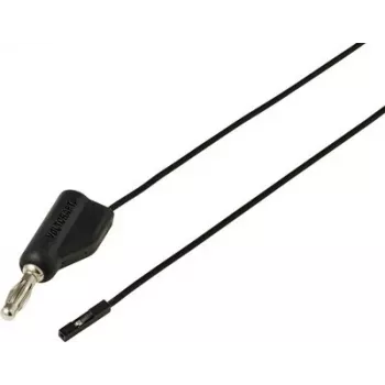 Voltcraft MSL-315 juodas matavimo laidas, 4 mm banana kištukas – 0,64 mm lizdas, 1 m, 1 A, 30 V AC/60 V DC VC-17182175