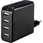 VOLTCRAFT UC-4AXX001 USB įkroviklis 24 W 4x USB-A juodas vidaus