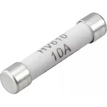 VOLTCRAFT VC-14933145 multimetro saugiklis, 10 A, 600 V AC/DC, greitaeigis, 6,35 x 31,8 mm, 100 vnt. paketas