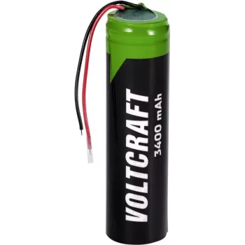 Voltcraft VC-18650PCM specialus akumuliatorius 18650 su kabeliu, ličio 3,6 V 3400 mAh (VC-16569875)
