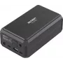 VOLTCRAFT VC-2700 nešiojamas akumuliatorius 27000 mAh USB PD 3.0, USB PD 2.0, PPS, Fast Charge Li-Ion juodas, vienu metu įkrovimas ir iškrovimas, būsenos indikatorius (VC-18192885)