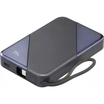 VOLTCRAFT VC-PBP2535CB nešiojamas įkroviklis (power bank) 10000 mAh USB PD 3.0 Li-Ion juodas su įkrovos indikatoriumi VC-17288095