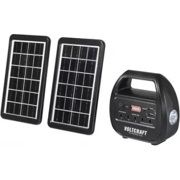 VOLTCRAFT VC-PS15000-Solar VC-14297675 saulės baterijos power bank 15000 mAh su 3 W saulės paneliu