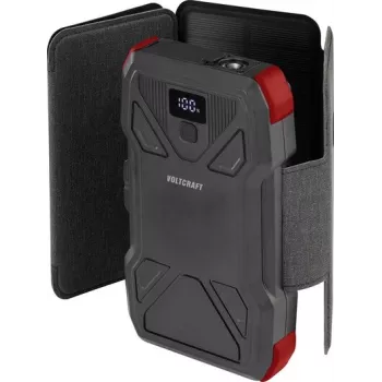 VOLTCRAFT VC-SPB-20.000 saulės baterijos power bank 20000 mAh su 1,5 W saulės paneliu, 3 A išėjimo galia, IP65, juodas VC-14456835