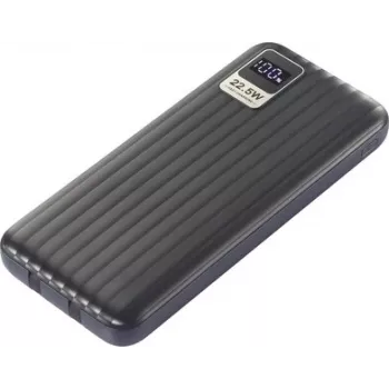 VOLTCRAFT VC-WT-K512 nešiojamas įkroviklis (power bank) 10000 mAh Fast Charge LiPo juodas su būsenos ekranu VC-15139410