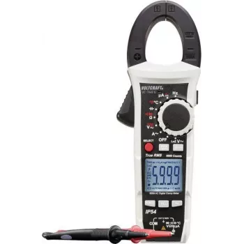 VOLTCRAFT VC740 skaitmeninis srovės matuoklis (clamp meter), True RMS, 600 A, ISO kalibruotas, IP54, CAT IV 600 V VC-8473105