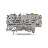 WAGO 2002-1671 2 laidų atjungimo ir testavimo gnybtų blokas su Push-in CAGE CLAMP, pilkas | Kur.lt