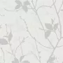 Tapetai Wallpaper 122433 Belle White/Silver Floral Trail, prabangūs tekstūruoti rulonai, 10,05 m x 53 cm