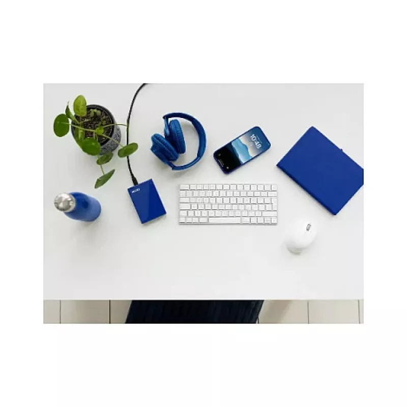 WD My Passport 4 TB išorinis diskas, USB 3.2 Gen 1, kobalto mėlynas