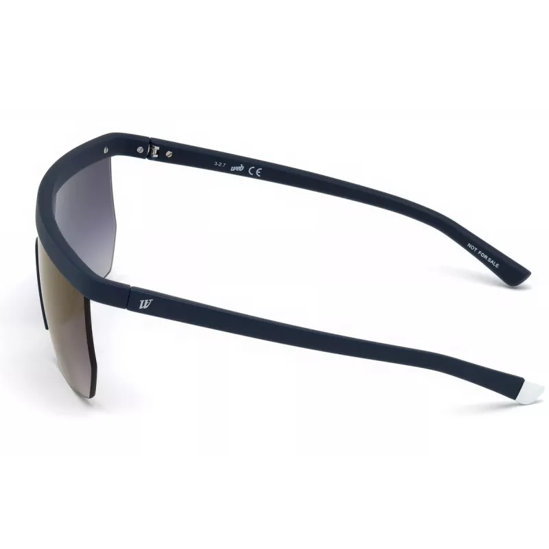 WEB EYEWEAR MAN Akiniai WE0221-91X Stačiakampis Acetatinis Rėmas Juodas Pilki Lęšiai 54mm