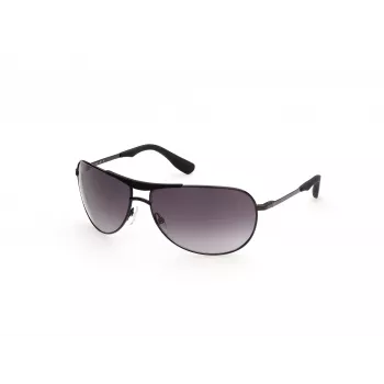 WEB EYEWEAR MAN WE0296-6601B Juodi stačiakampiai akiniai nuo saulės 66/14/125 mm