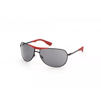 WEB EYEWEAR Vyriški akiniai nuo saulės WE0296-6602A Juoda/Pilka 66/14/125 mm